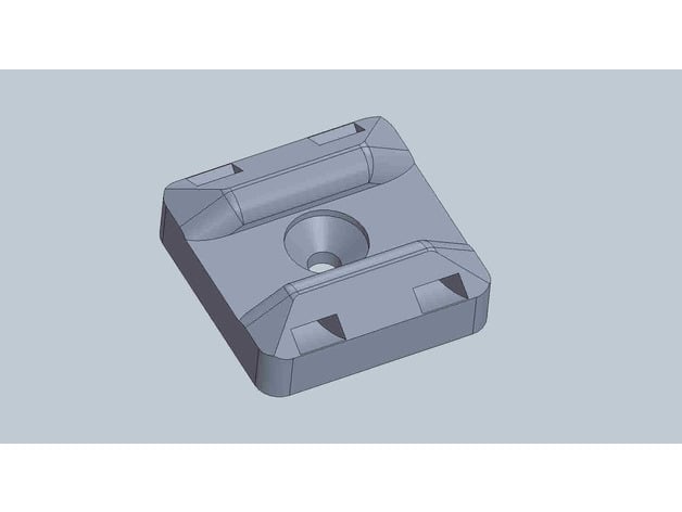 HelloThinger's tweet card. Download the Zip tie mount printable 3D model and go print it!