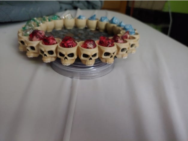 HelloThinger's tweet card. Download the Skull Dice Tray printable 3D model and go print it!