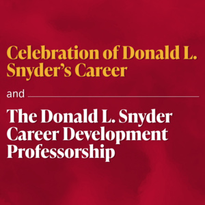 ukmlv's tweet card. Dean Aaron F. Bobick cordially invites you to the celebration of Donald L. Snyder's Career and the Donald L. Snyder Career Development Professorship. Join us for an observance of Donald L. Snyders...