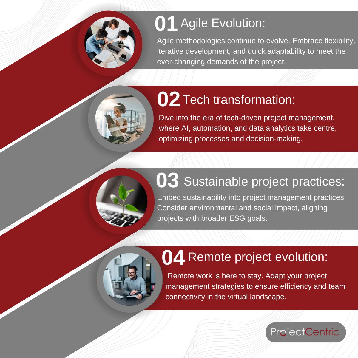 ProjectCentric_'s tweet card. This year brings exciting trends to project management! Explore the industry's key insights in our latest infographic. 📊 #Trends #Trending #Infographic #Insights #Innovation #Discovery #PM #Industry...
