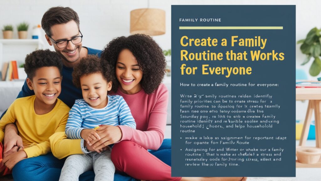 feminabuzzoff's tweet card. How to Create a Family Routine That Works for Everyone Creating a family routine that works for everyone is a goal that many parents and...