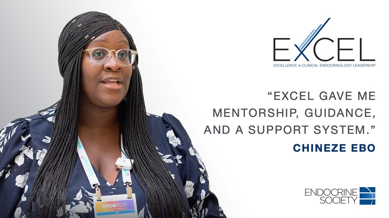 TheEndoSociety's tweet card. Chineze Ebo | Excellence in Clinical Endocrinology Leadership (ExCEL)