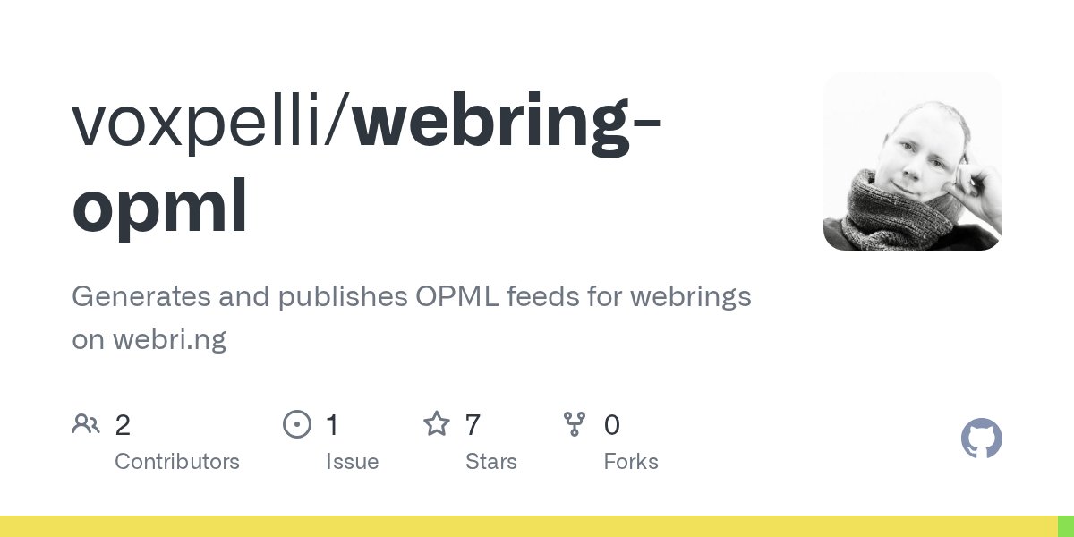 aboutRSS's tweet card. Generates and publishes OPML feeds for webrings on webri.ng - voxpelli/webring-opml