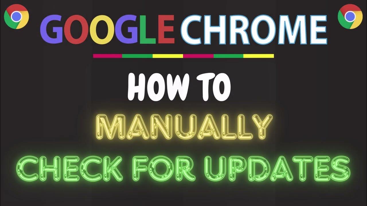 CraigJohnson20's tweet card. How to Manually Check for Updates in the Google Chrome Browser |...
