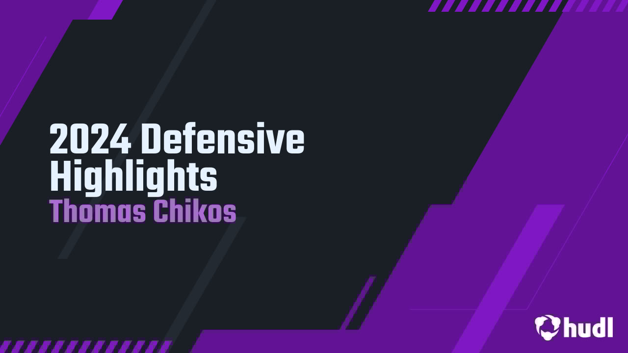 ThomasChikos2's tweet card. 2024 Defensive Highlights
