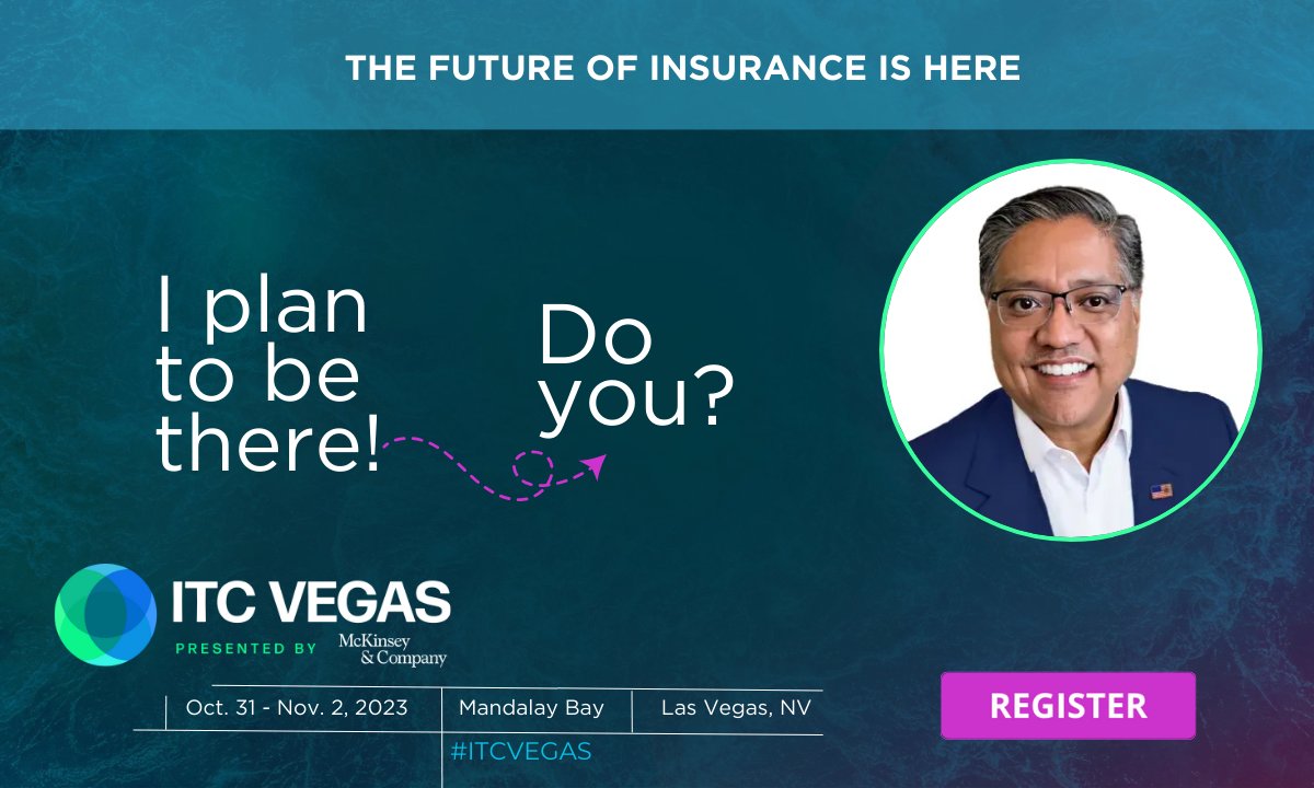 InterGenData's tweet card. The insurance event that doesn’t just bring the insurtech industry together – it moves the entire industry forward.