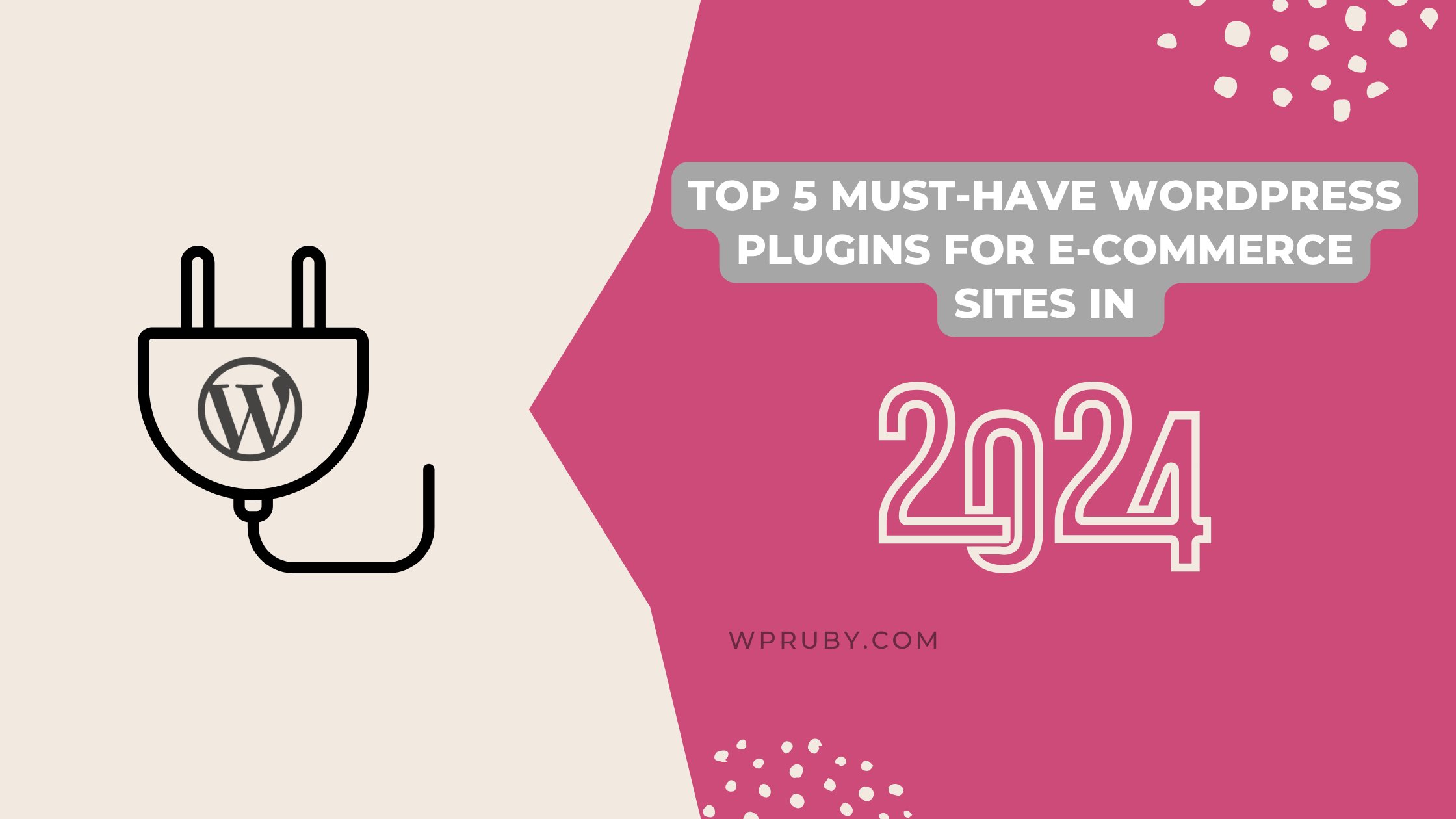 WPRubyPlugins's tweet card. Discover the top 6 WordPress plugins for e-commerce sites in 2024. Enhance your online store with these essential tools for success.