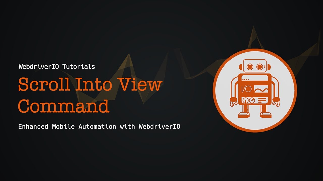 webdriverio's tweet card. WebdriverIO Tutorials: Scroll Into View Command