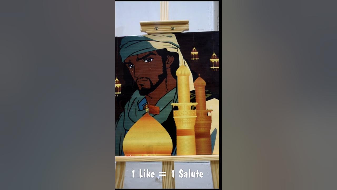 GamesCoverBlog's tweet card. Muharram Karbala Crying 😭 Blood Art #shorts #youtubeshorts