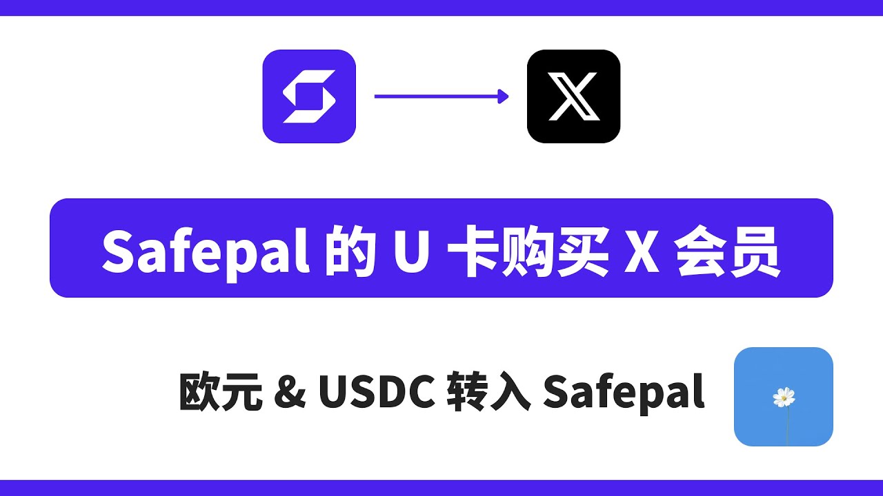 heshixue's tweet card. safepal的U卡购买X（推特）会员，欧元&usdc转到safepal，wise汇款欧元到safepal