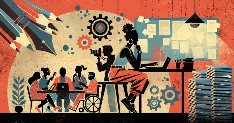 gijnAfrica's tweet card. The comprehensive guide offers detailed advice on managing the non-investigative aspects of collaborative projects.