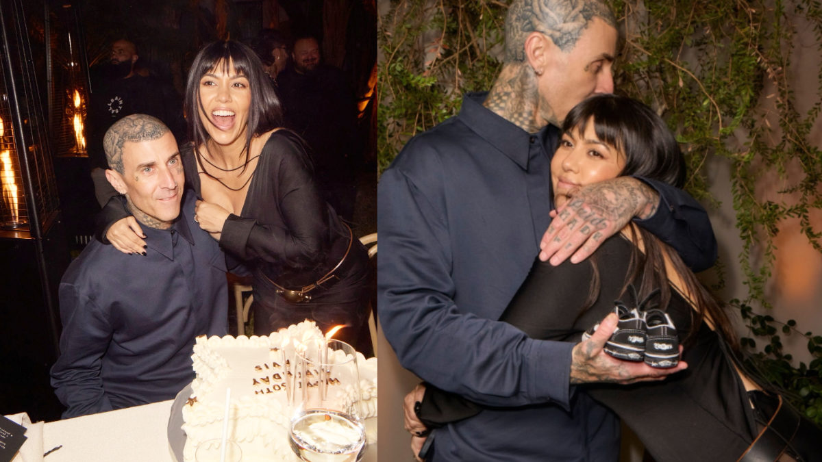 glamsham's tweet card. Travis Barker Turns 50: Kourtney Kardashian's Adorable Birthday Message