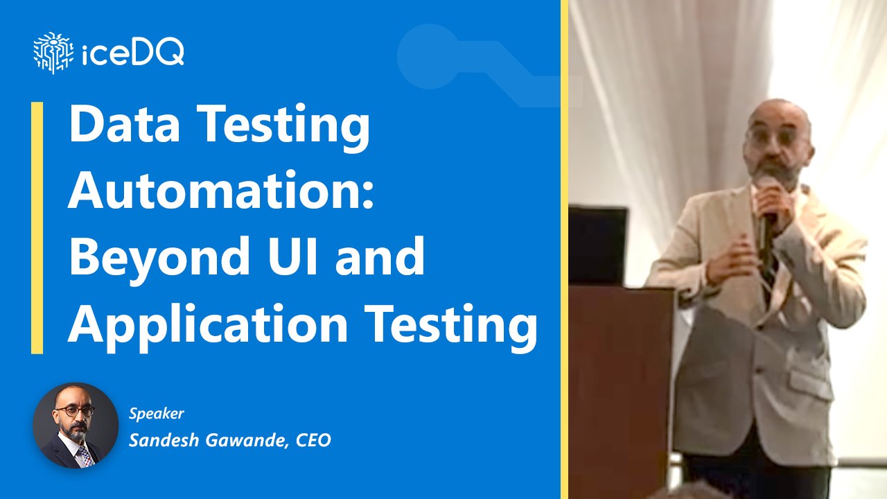 iceDQ_Toranainc's tweet card. Join Sandesh Gawande, CEO of iceDQ, as he explores the hidden cost of relying solely on UI and application testing. Learn how advanced data testing and automation can fill mission-critical gaps,...