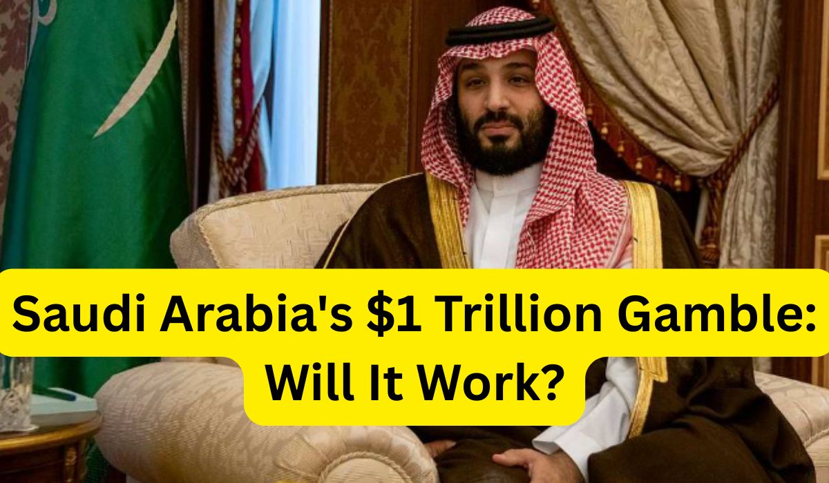 moneyjumpscom's tweet card. Saudi Arabia's Vision 2030 shifts 55% of GDP to non-oil sectors. Analysis of NEOM, tech investments, foreign opportunities, and risks for investors in 2025.