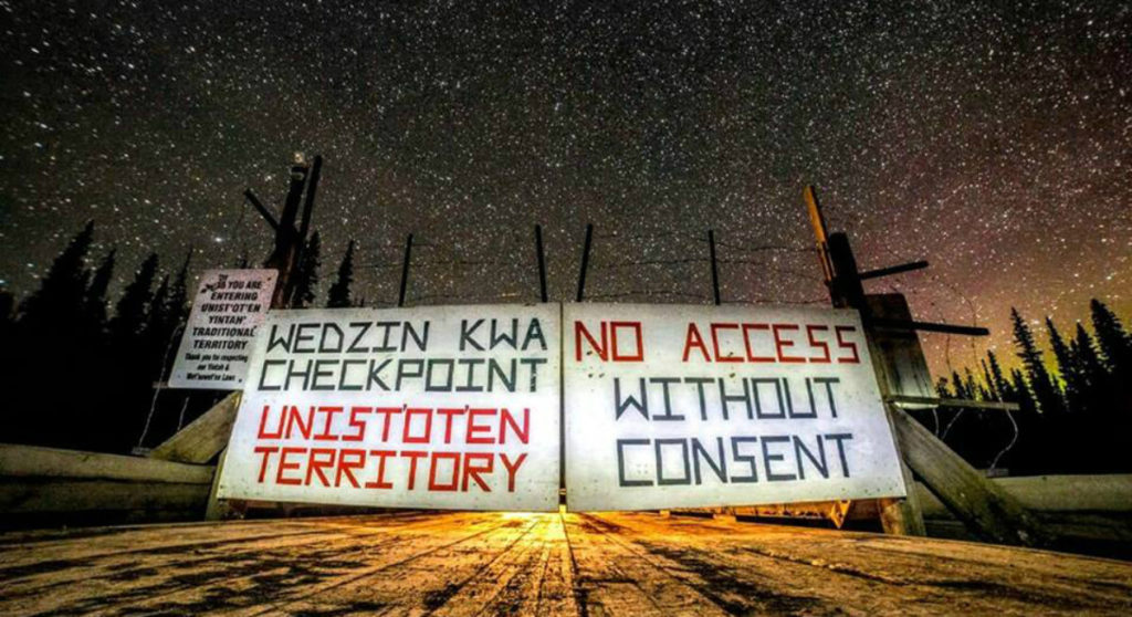 UnistotenCamp's tweet card. The injunction deadline to remove the gate at Unist'ot'en camp is quickly approaching. With the injunction going into effect, the Unist'ot'en and their allies will be facing mounting legal fees in...