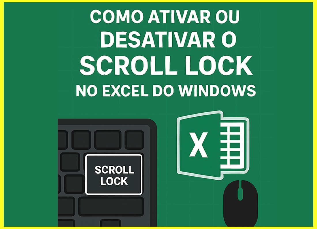 Cristianofsti's tweet card. Como ativar ou desativar o Scroll Lock no Excel do Windows. Para quem não consegue selecionar as células e apenas as barras se movem...