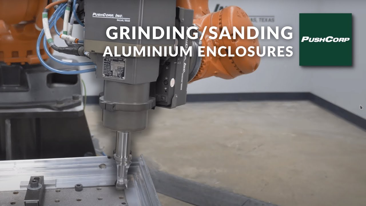 Aurelioralcare's tweet card. Automated Robotic Grinding and Sanding Aluminum Enclosures with...