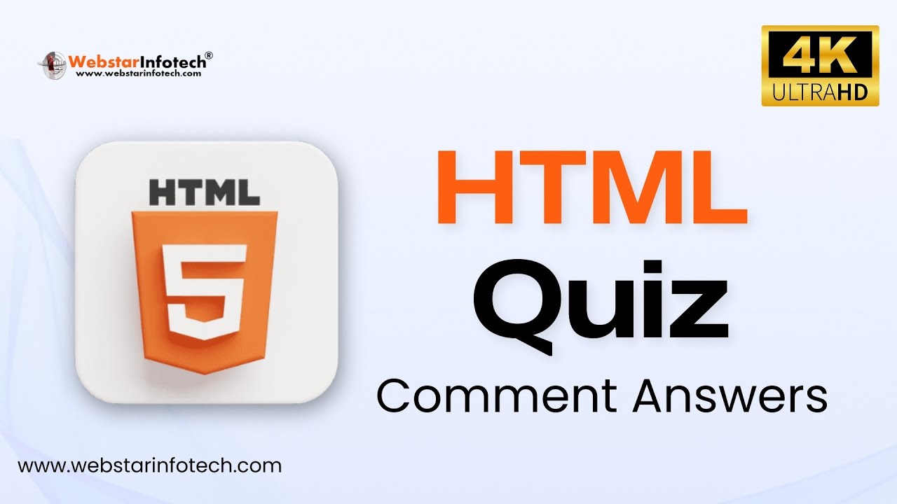 WebstarInfotech's tweet card. Ultimate HTML Quiz Challenge: Test Your Web Development Skills! 🚀...