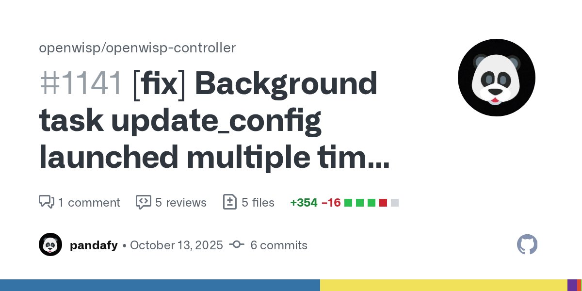 _pandafy_'s tweet card. Checklist I have read the OpenWISP Contributing Guidelines. I have manually tested the changes proposed in this pull request. I have written new test cases for new code and/or updated existing ...
