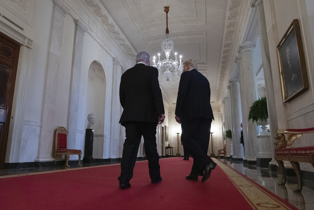 HS2_Questions's tweet card. Ten ways Trump has launched a relentless assault on the very idea of Israeli-Palestinian peace