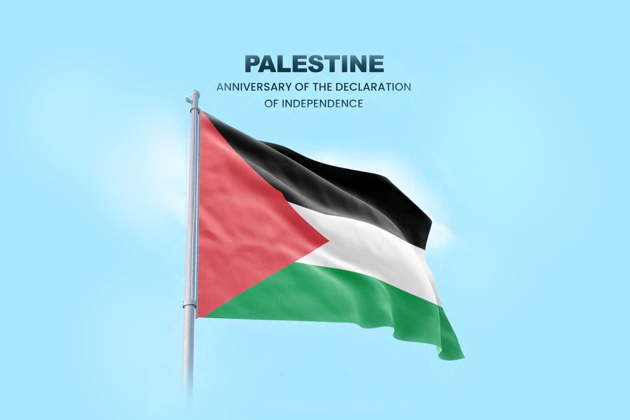 presidencymv's tweet card. President extends greetings on Anniversary of Declaration of Independence of Palestine