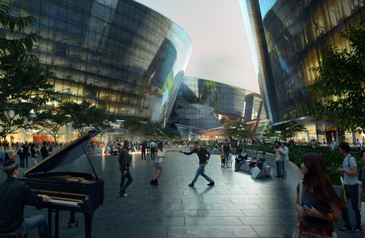 ArchDaily's tweet card. how do we create compelling places that bring people to this new world and enable them to enjoy their experience there?