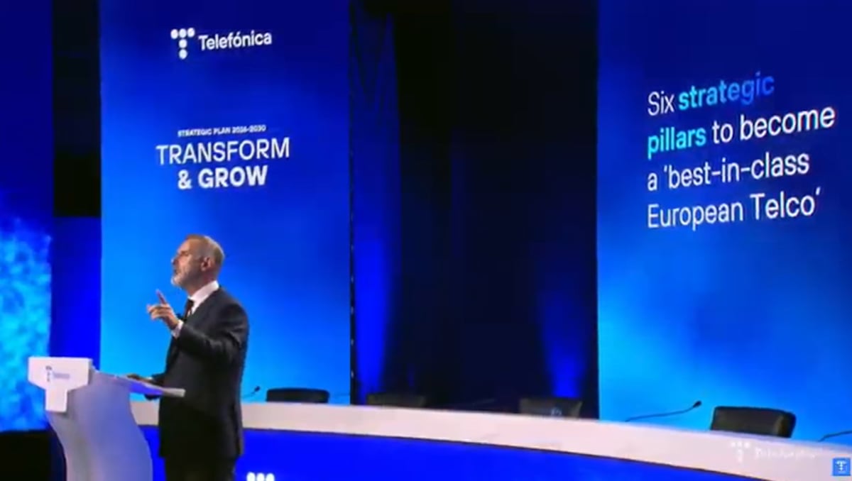 CincoDiascom's tweet card. Los movimientos corporativos, clave para Telefónica, son el catalizador en el que coinciden los analistas para dar brío a unas compañías sobre las que pesa la limitación del negocio