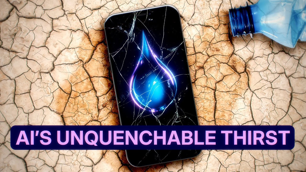 proof__news's tweet card. How AI is Guzzling Up the Water Supply