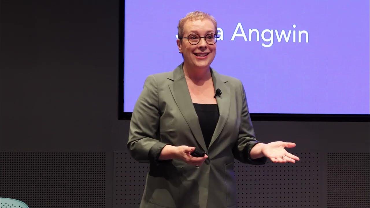 wihbey's tweet card. Keynote: Julia Angwin - Journalism in the Age of AI