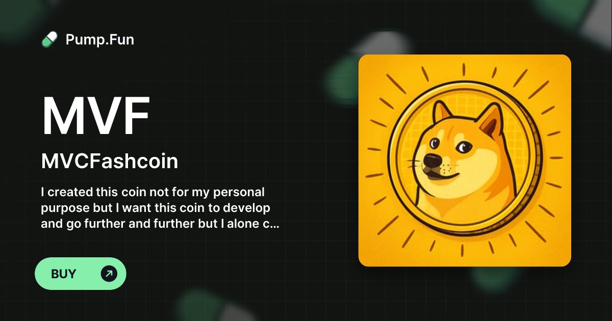 MVCFashcoin's tweet card. I created this coin not for my personal purpose but I want this coin to develop and go further and further but I alone can not do it so I need help from everyone let's get started
