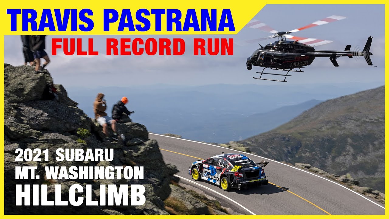 SamuraiSpeed_j's tweet card. Travis Pastrana's Full Record Run at 2021 Mt. Washington Hillclimb