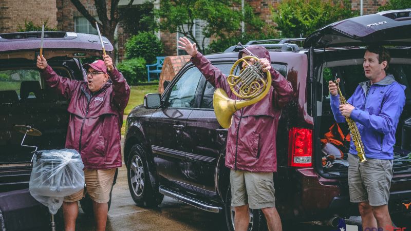 CNN's tweet card. When graduating seniors and band students at a Texas high school found out their senior concert was canceled due to the coronavirus pandemic, they were heartbroken.