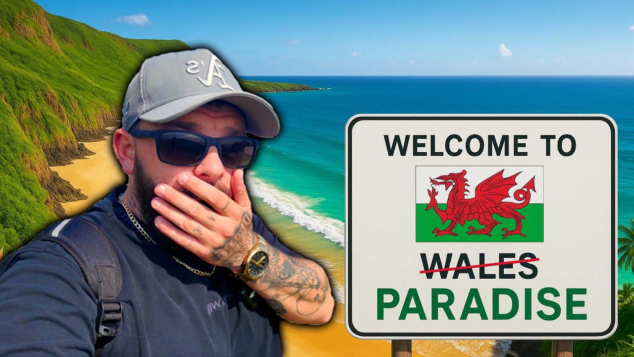 leetvtech's tweet card. This Welsh Beach is voted PARADISE! WOW!