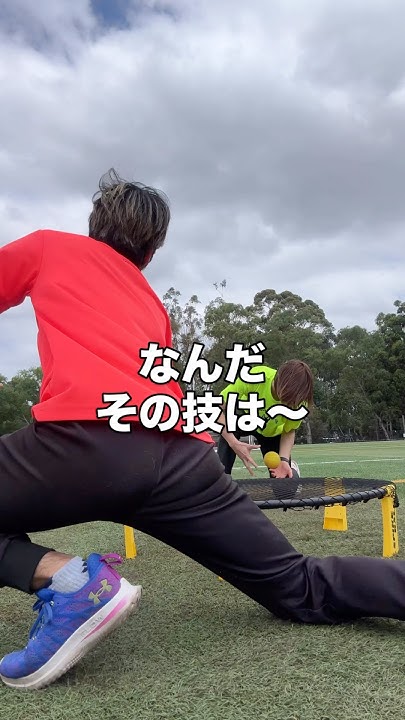 keikotanaka555's tweet card. 【新競技】オーストラリアの日本人YouTuberがスパイクボールに挑戦！