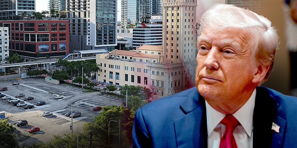 ParadiseLostCA's tweet card. A Florida judge has temporarily blocked the transfer of a site earmarked for President Donald Trump’s future presidential library in Miami, Florida.