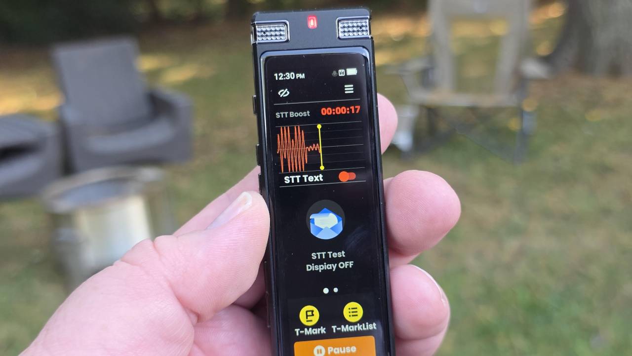 ManTripping's tweet card. TIMMKOO SR1 AI Voice Recorder review: offline transcription in 92 languages, professional recording quality, and advanced AI text processing without subscription fees for business and travel use.