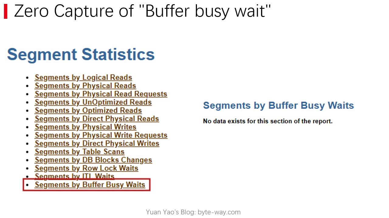 YuanOracle's tweet card. Oracle AWR Case Study: An Atypcal “buffer busy wait"