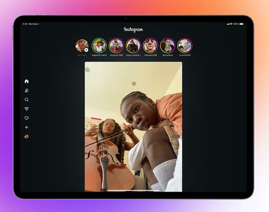 sdavenport931's tweet card. After years of demand, IG has finally launched a custom iPad app.