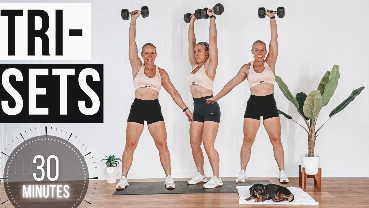 tlalane's tweet card. 30 Minute Strength Workout No Jumping | Tri Set Workout | No Repeat