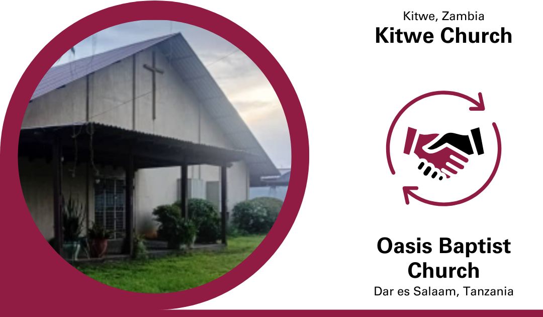 zambiahunt's tweet card. Partner with Kitwe Church in Zambia to revitalise Oasis Baptist Church in Dar es Salaam in Tanzania.