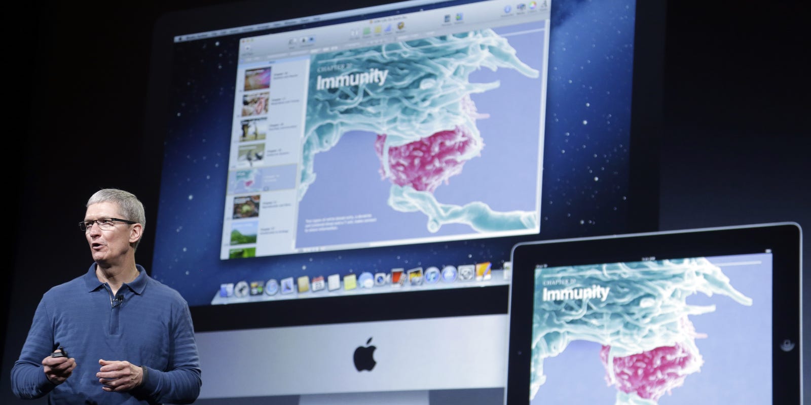 ProjectTheory's tweet card. The company will produce one of its existing lines of Mac computers in the U.S. next year.