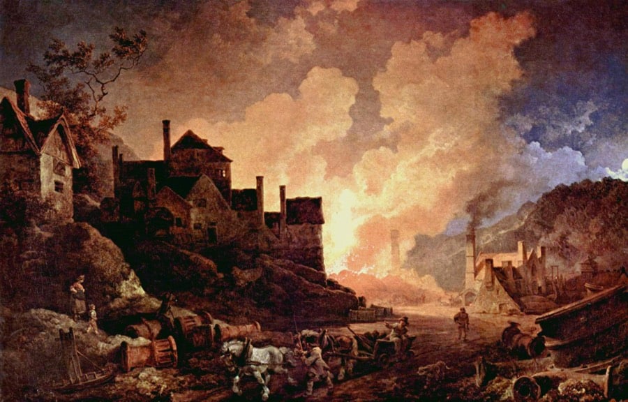 kottke's tweet card. The Industrial Revolution began in the mid-18th century in Great Britain. To provide power for the wondrous new inventions producing marvelous new goods and services, coal (and later oil) was dug out...