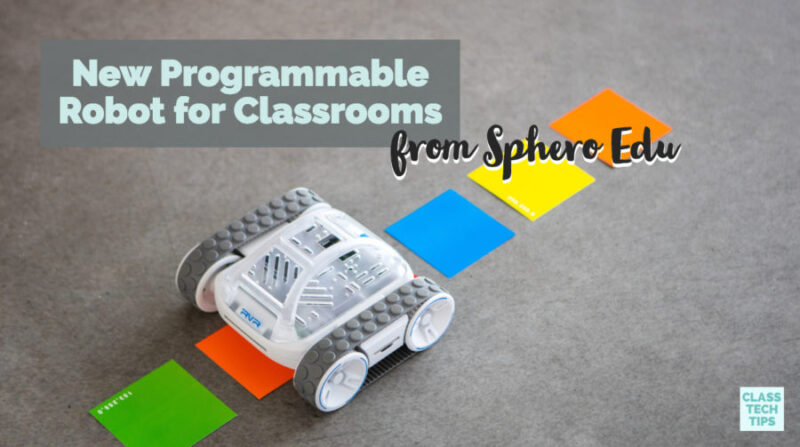ClassTechTips's tweet card. A new programmable robot for classrooms is here! Sphero Edu has created an amazing robot perfects for kids learning how to code!