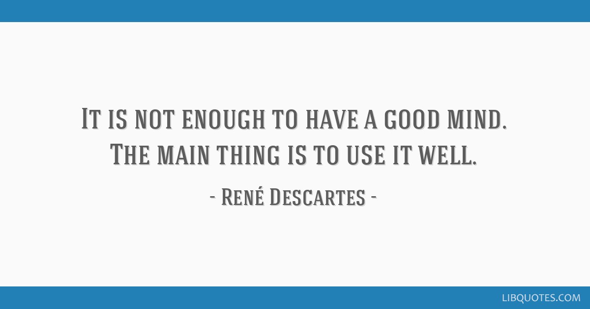 LibQ_Official's tweet card. It is not enough to have a good mind. The main thing is to use it well.