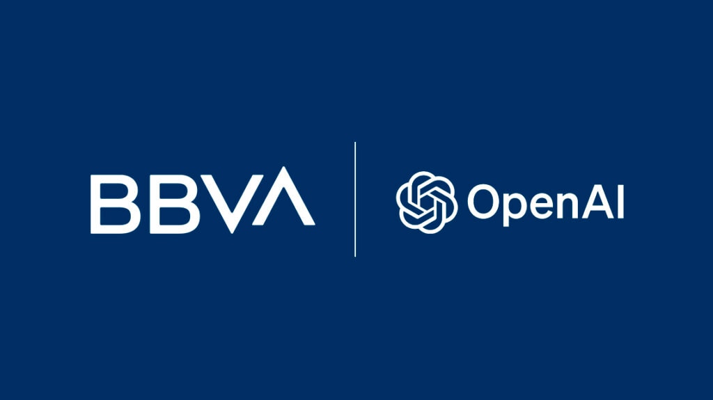 cninoderivera's tweet card. BBVA es el primer banco europeo en cerrar una alianza con OpenAI para fomentar la innovación entre sus empleados con ChatGPT Enterprise.