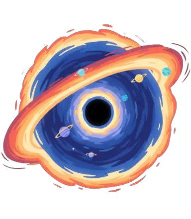 rinkutalukdar's tweet card. Far out in space, there are strange spots where even light can’t escape. These are black holes, powerful invisible traps hiding deep secrets of the universe.