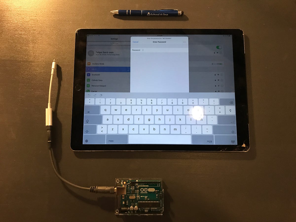 CheckIt_ChatBot's tweet card. If you are setting a lot of iPads (My record is 350), typing in the WiFi password adds a lot of work. I have seen two solutions: