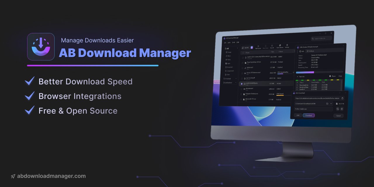 github_trends's tweet card. A Download Manager that speeds up your downloads. Contribute to amir1376/ab-download-manager development by creating an account on GitHub.