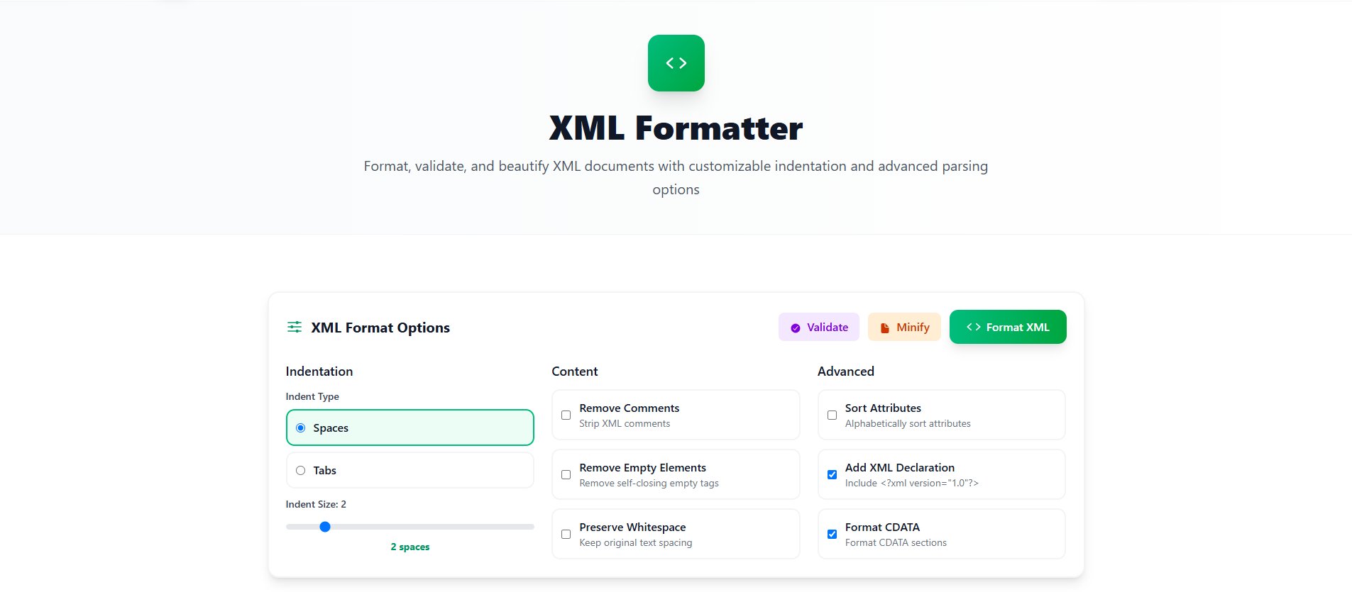 tcc_deepak's tweet card. Format and validate XML documents with customizable formatting and validation options.