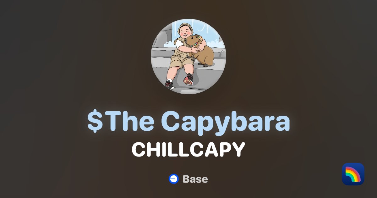 ASTROAIMON_ola's tweet card. View token details and statistics for CHILLCAPY on Base